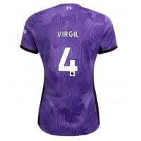 Liverpool Virgil van Dijk #4 Kolmaspaita Naiset 2023-24 Lyhythihainen